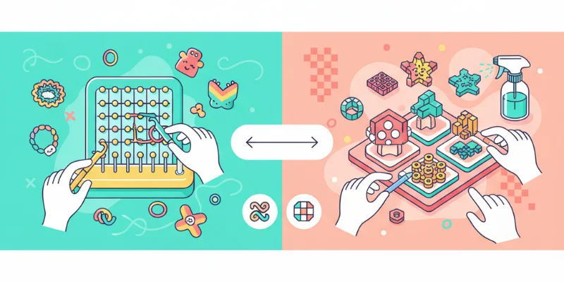 ファンルームと他の類似製品を比較したイラスト。それぞれの特徴を分かりやすく表現。