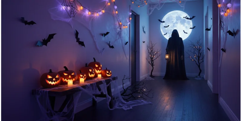 ハロウィンイベントで手軽に使える、目の下に貼るスパイダーレース風の装飾シール。簡単に貼れて、リアルなタトゥー風デザインで同僚を驚かせました。石鹸で落とせるので、仕事への影響もありません。