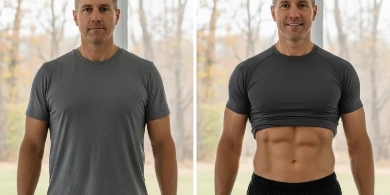 ビフォーアフターの写真。変化がわかるように、同じアングルで撮影された2枚の写真。