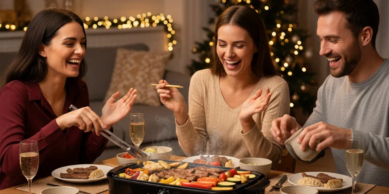 ノイズキャンセリング機能付きのイヤホンを装着した人物のアップ写真。静かな場所で音楽を楽しんでいる様子が写っている。