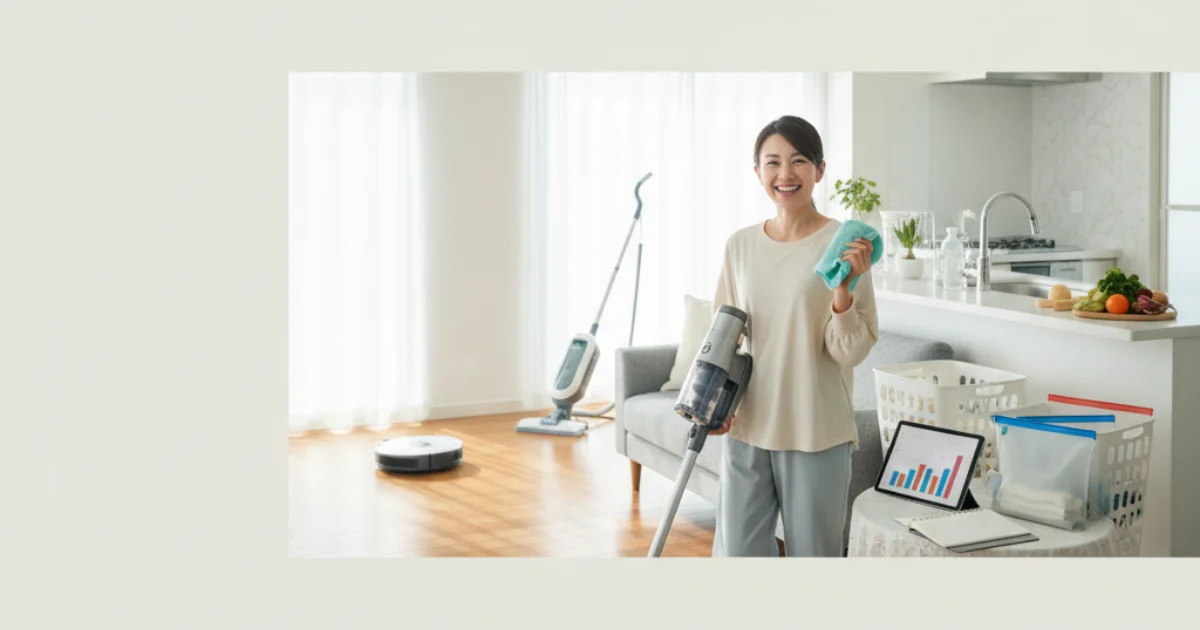 【体験談】掃除に追われない暮らしへ！プロ主婦が選ぶ本当に効いた家事時短術ベスト5