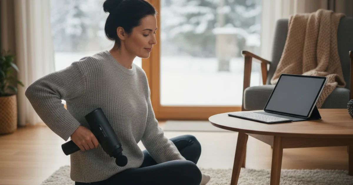 【体験談】冬の腰痛・肩こり対策！40代OLが実感した「マッサージガン」の劇的効果と賢い使い方