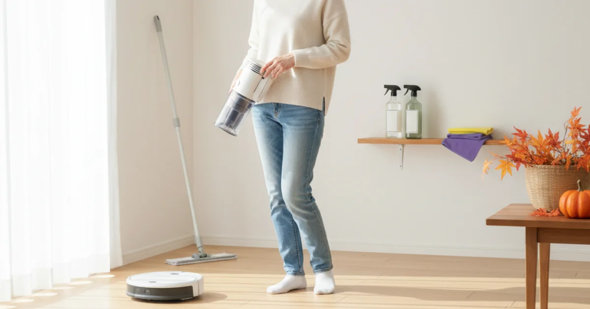 【体験談】掃除に追われない暮らしへ！40代主婦が選ぶ時短家事を叶えた神アイテム5選＆秋の掃除術